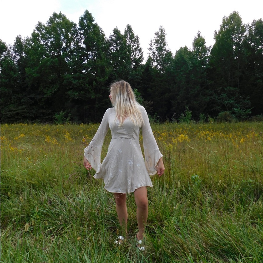 FREE PEOPLE bell sleeve dress
